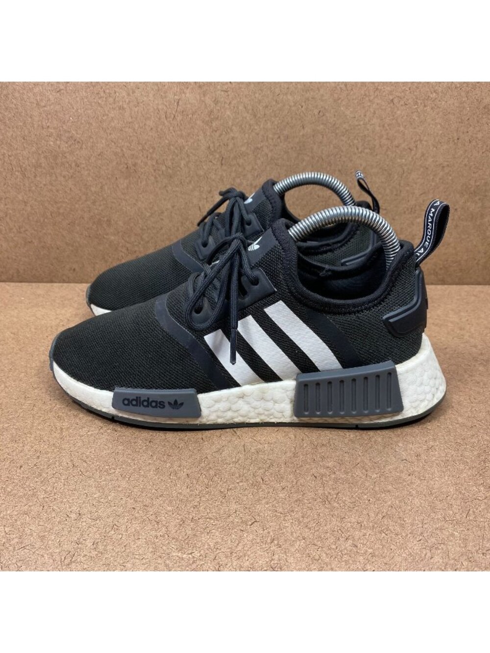 Adidas NMD_R1 Primeblue Sneakers Black/White Mens Size 5 or Womens 6.5 Boost
